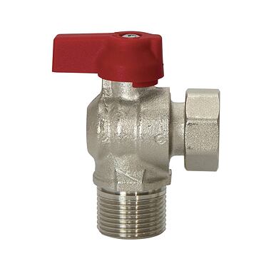 PINTOSSI kohout kulový rohový 1/2" - červený