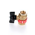 360° fotografie CALEFFI ball valve 1/2" with flap